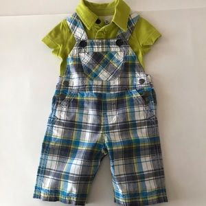 OshKosh Baby Boy Cream Polo Bodysuit main image 1